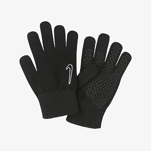 Теплые перчатки NIKE YA KNITTED TECH AND GRIP GLOVES 2.0 BLACK/BLACK/WHITE L/XL