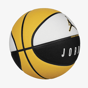 Мяч баскетбольный JORDAN ULTIMATE 2.0 8P DEFLATED WHITE/BLACK/YELLOW OCHRE/BLACK 07
