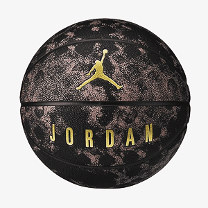 Мяч баскетбольный JORDAN BASKETBALL 8P ENERGY DEFLATED CRIMSON BLISS/BLACK/BLACK/METALLIC GOLD 07