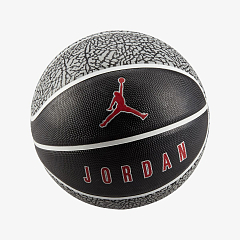 М'яч баскетбольний JORDAN PLAYGROUND 2.0 8P DEFLATED WOLF GREY/BLACK/WHITE/VARSITY RED 07
