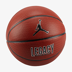 М'яч баскетбольний JORDAN LEGACY 2.0 8P DEFLATED AMBER/BLACK/METALLIC SILVER/BLACK 07